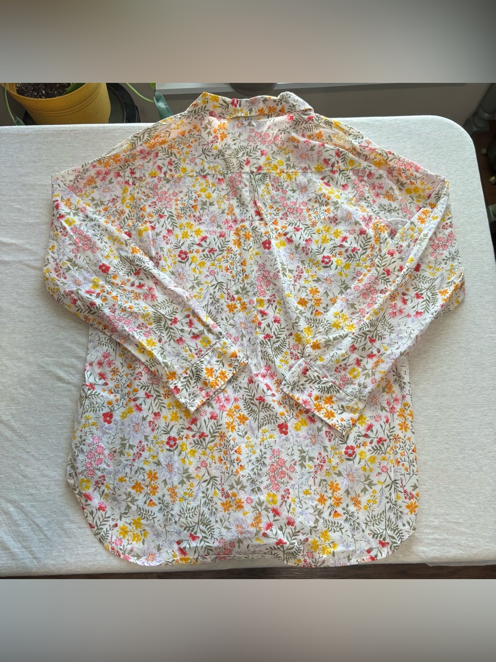 Old Navy XL Floral Button Up Classic Shirt Boho Fairycore Cottagecore - Picture 2 of 7